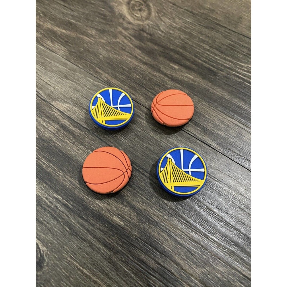 Golden State Warriors Basketball Sports Charm For Crocs Shoe Charms - 4 Pieces